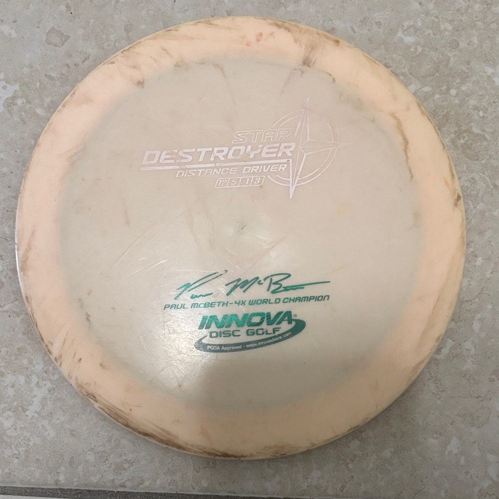 Rare Star Destroyer Distance Driver - Cream paul Macbeth 4x world championship